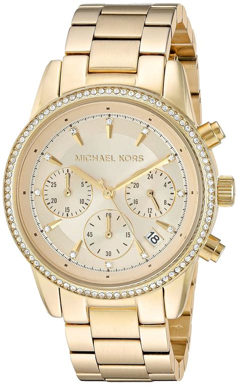 mk6356 michael kors|Michael Kors Women's Chronograph Ritz Stainless Steel .